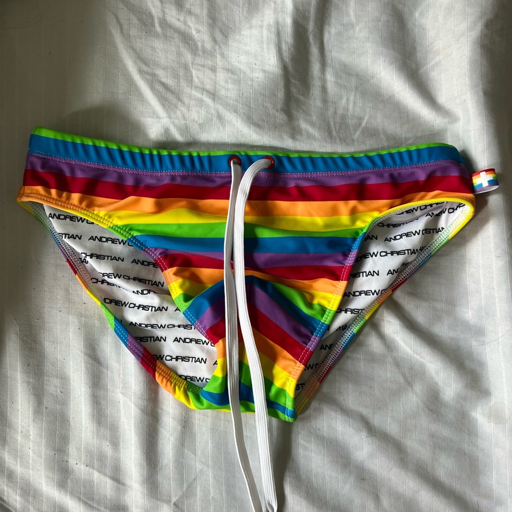 Andrew Christian rainbow speedo